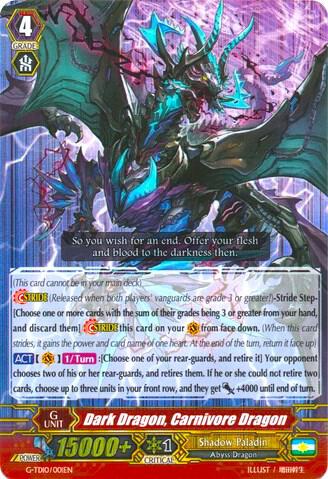 Dark Dragon, Carnivore Dragon (RRR Foil), G-TD10: Ritual of Dragon Sorcery G-TD10/001EN