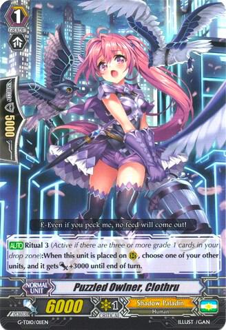 Puzzled Owlner, Clothru, G-TD10: Ritual of Dragon Sorcery G-TD10/011EN