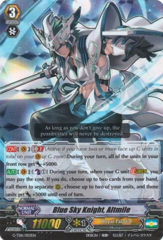 Blue Sky Knight, Altmile (RRR Foil), G-TD11: Divine Knight of Heavenly Decree G-TD11/003EN