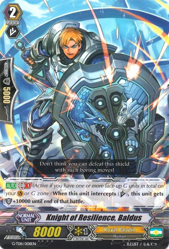 Knight of Resilience, Baldus, G-TD11: Divine Knight of Heavenly Decree G-TD11/008EN