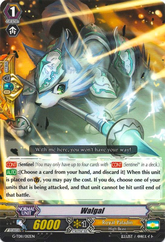 Walgal, G-TD11: Divine Knight of Heavenly Decree G-TD11/012EN