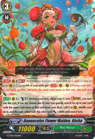 Ranunculus Flower Maiden, Ahsha, G-TD12: Flower Princess of Abundant Blooming G-TD12/003EN