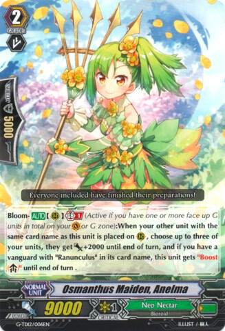 Osmanthus Maiden, Anelma, G-TD12: Flower Princess of Abundant Blooming G-TD12/006EN