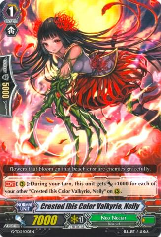 Crested Ibis Color Valkyrie, Nelly, G-TD12: Flower Princess of Abundant Blooming G-TD12/010EN