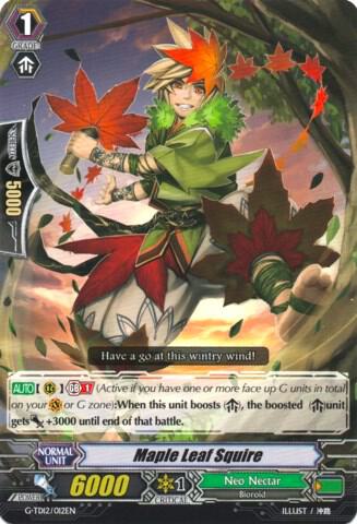 Maple Leaf Squire, G-TD12: Flower Princess of Abundant Blooming G-TD12/012EN
