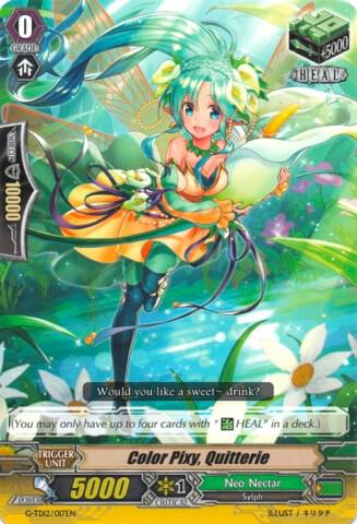 Color Pixy, Quitterie, G-TD12: Flower Princess of Abundant Blooming G-TD12/017EN