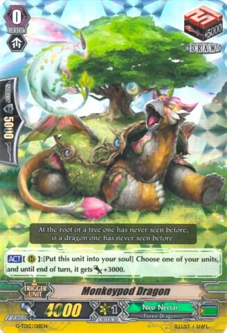 Monkeypod Dragon (RRR Foil), G-TD12: Flower Princess of Abundant Blooming G-TD12/018EN