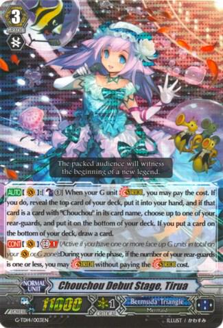 Chouchou Debut Stage, Tirua (RRR Foil), G-TD14: Debut of the Divas G-TD14/003EN