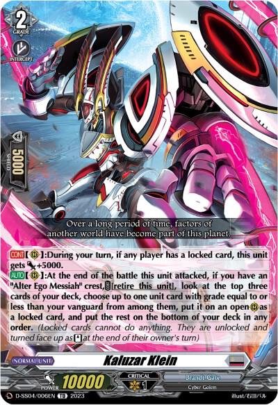 Kaluzar Klein, D-SS04: Stride Deckset - Messiah D-SS04/006EN