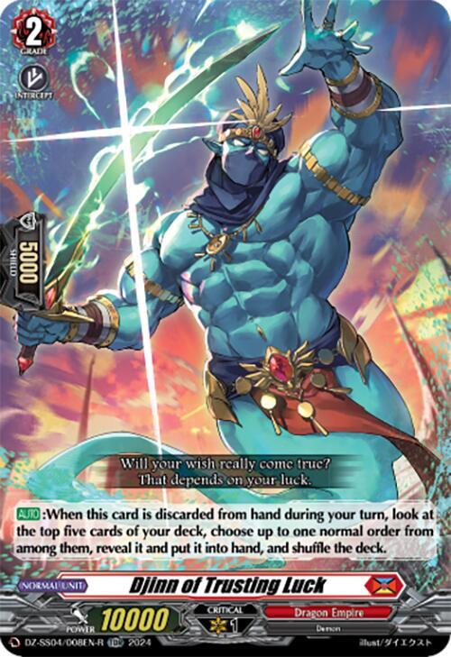 Djinn of Trusting Luck (Foil), DZ-SS04: Special Series Stardust Blade DZ-SS04/008EN-R