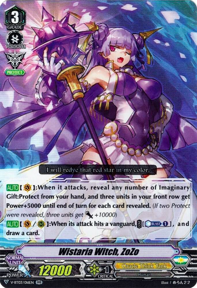 Wistaria Witch, ZoZo, V-BT03: Miyaji Academy CF Club V-BT03/016EN