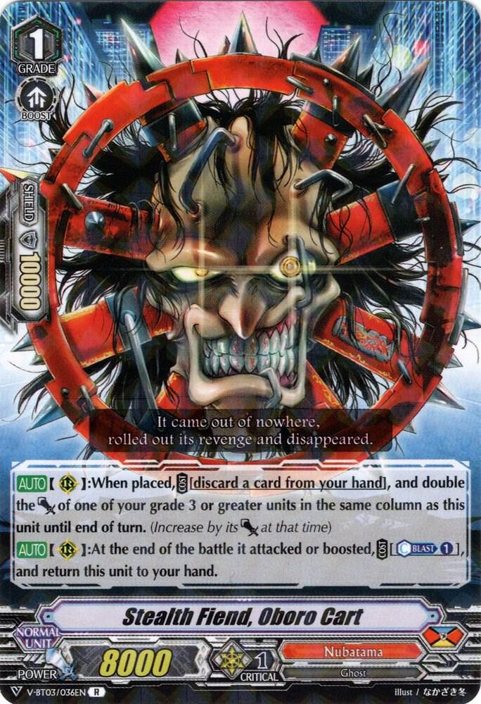 Stealth Fiend, Oboro Cart, V-BT03: Miyaji Academy CF Club V-BT03/036EN