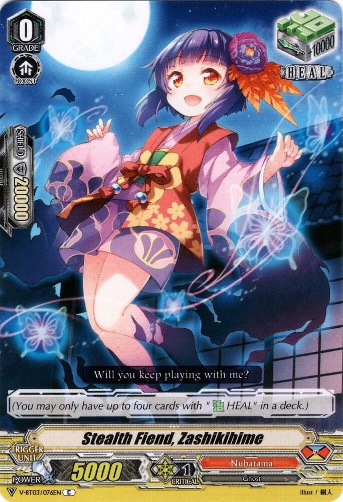 Stealth Fiend, Zashikihime, V-BT03: Miyaji Academy CF Club V-BT03/076EN