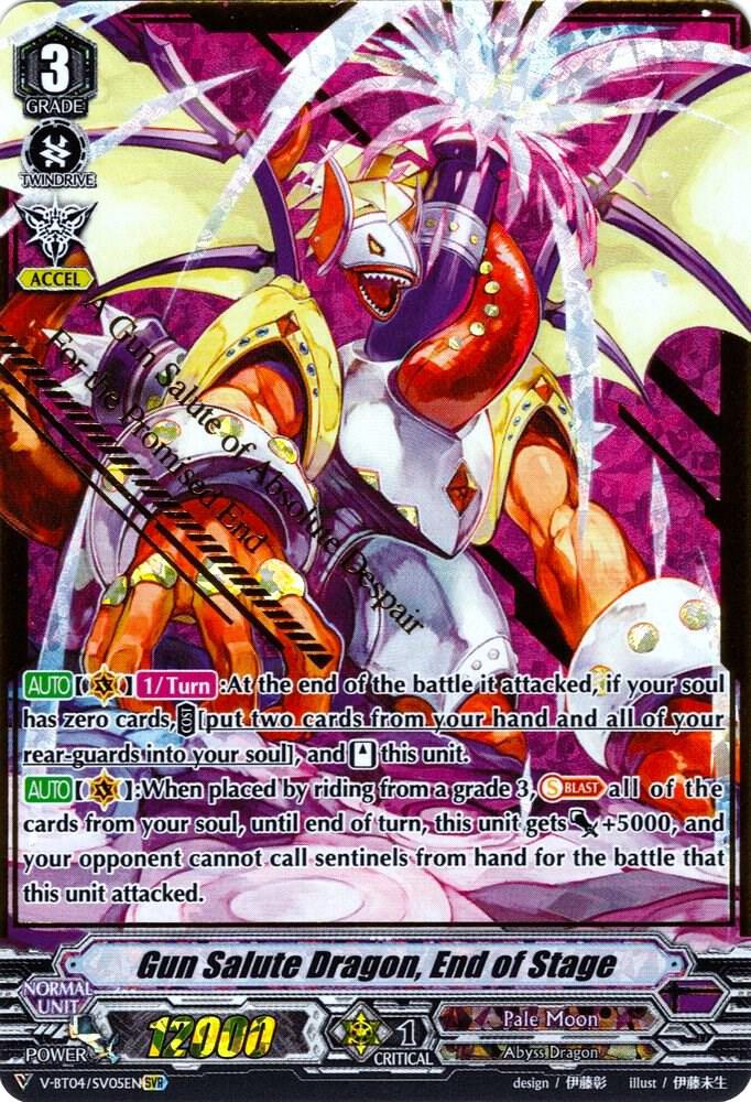 Gun Salute Dragon, End of Stage (SVR), V-BT04: Vilest! Deletor V-BT04/SV05EN