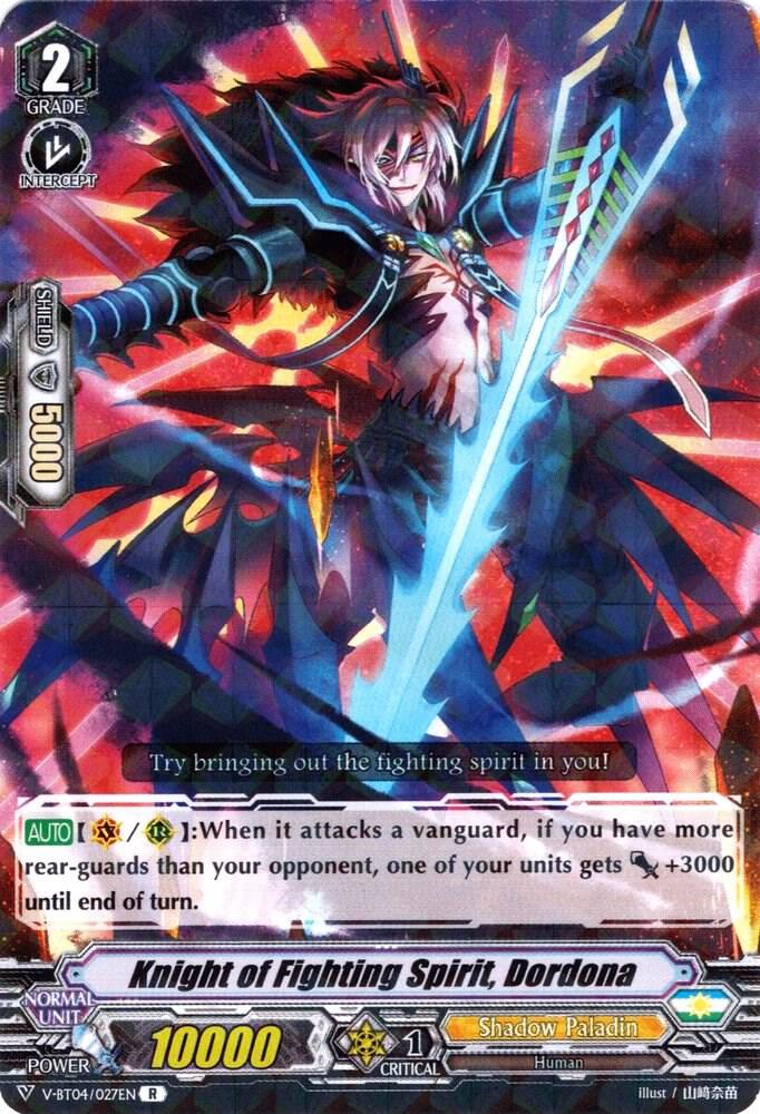 Knight of Fighting Spirit, Dordona, V-BT04: Vilest! Deletor V-BT04/027EN