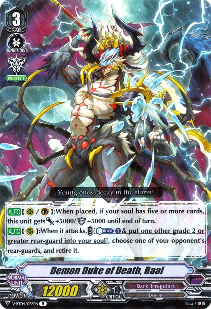 Demon Duke of Death, Baal, V-BT04: Vilest! Deletor V-BT04/036EN