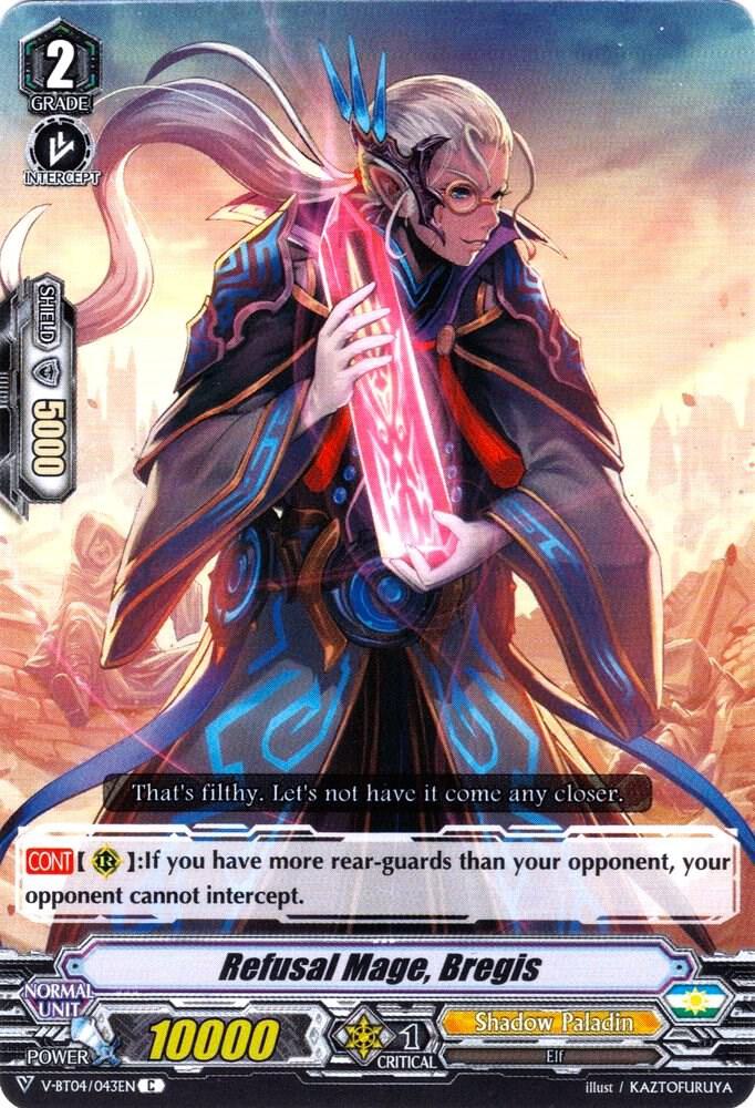 Refusal Mage, Bregis, V-BT04: Vilest! Deletor V-BT04/043EN