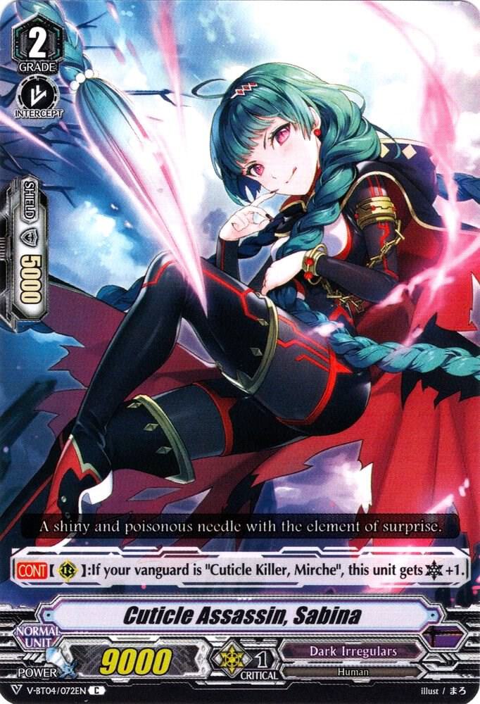 Cuticle Assassin, Sabina, V-BT04: Vilest! Deletor V-BT04/072EN