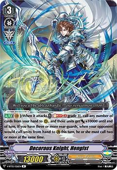Decorous Knight, Hengist, V-BT05: Aerial Steed Liberation V-BT05/026EN