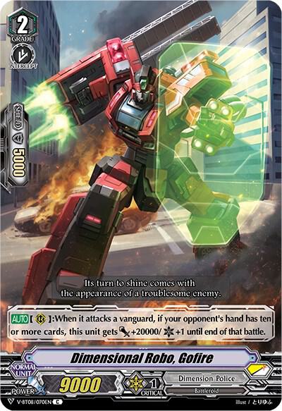 Dimensional Robo, Gofire, V-BT08: Silverdust Blaze V-BT08/070EN C