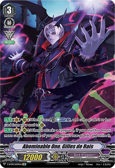 Abominable One, Gilles de Rais (SP), V-BT09: Butterfly d'Moonlight V-BT09/SP09EN