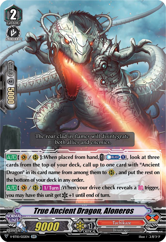 True Ancient Dragon, Aloneros, V-BT10: Phantom Dragon Aeon V-BT10/022EN