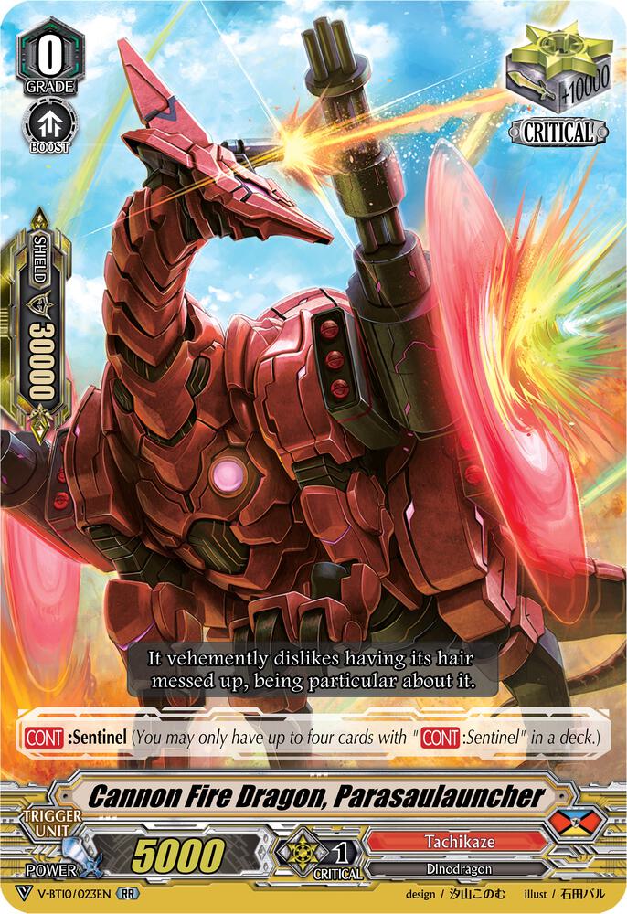 Cannon Fire Dragon, Parasaulauncher, V-BT10: Phantom Dragon Aeon V-BT10/023EN