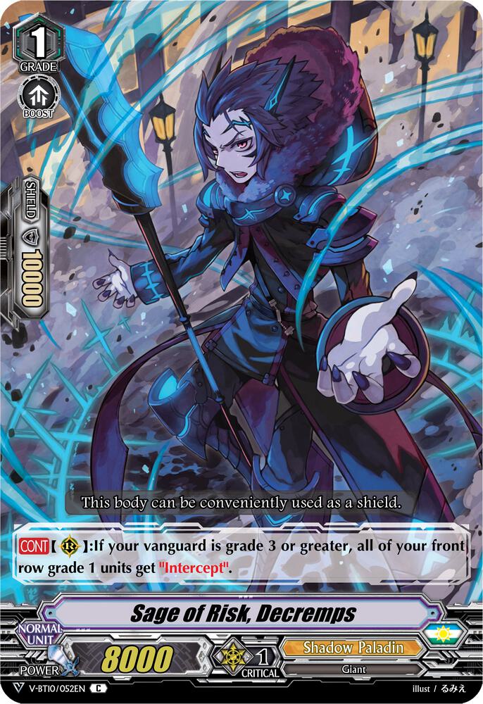 Sage of Risk, Decremps, V-BT10: Phantom Dragon Aeon V-BT10/052EN