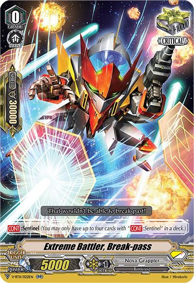Extreme Battler, Break-pass, V-BT11: Storm of the Blue Cavalry V-BT11/022EN