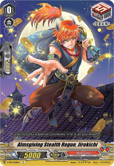 Almsgiving Stealth Rogue, Jirokichi, V-BT11: Storm of the Blue Cavalry V-BT11/058EN