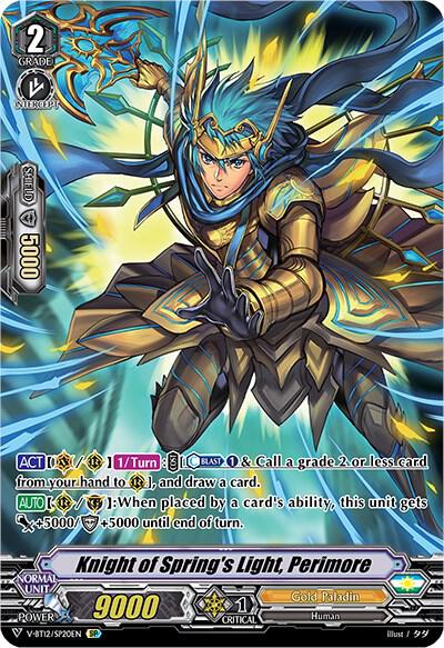Knight of Spring's Light, Perimore (SP), V-BT12: Divine Lightning Radiance V-BT12/SP20EN