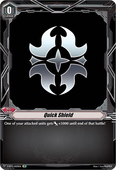 Quick Shield (Gold Paladin) (SP), V-BT12: Divine Lightning Radiance V-BT12/SP29EN