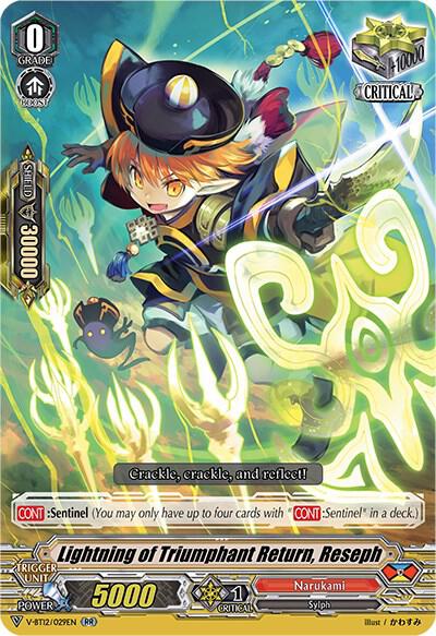 Lightning of Triumphant Return, Reseph, V-BT12: Divine Lightning Radiance V-BT12/029EN