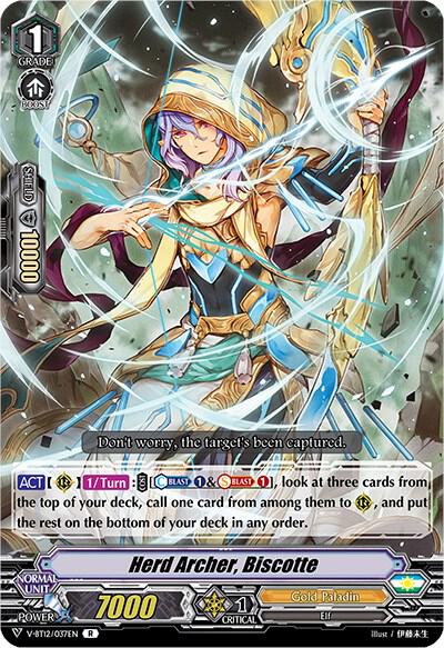 Herd Archer, Biscotte, V-BT12: Divine Lightning Radiance V-BT12/037EN