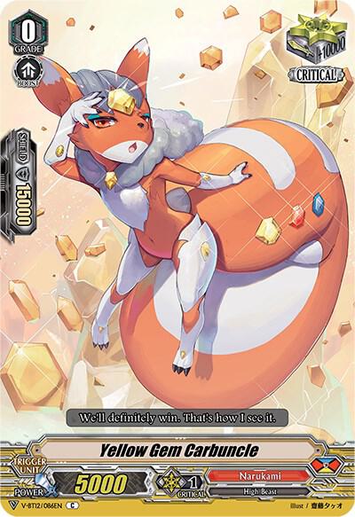 Yellow Gem Carbuncle, V-BT12: Divine Lightning Radiance V-BT12/086EN
