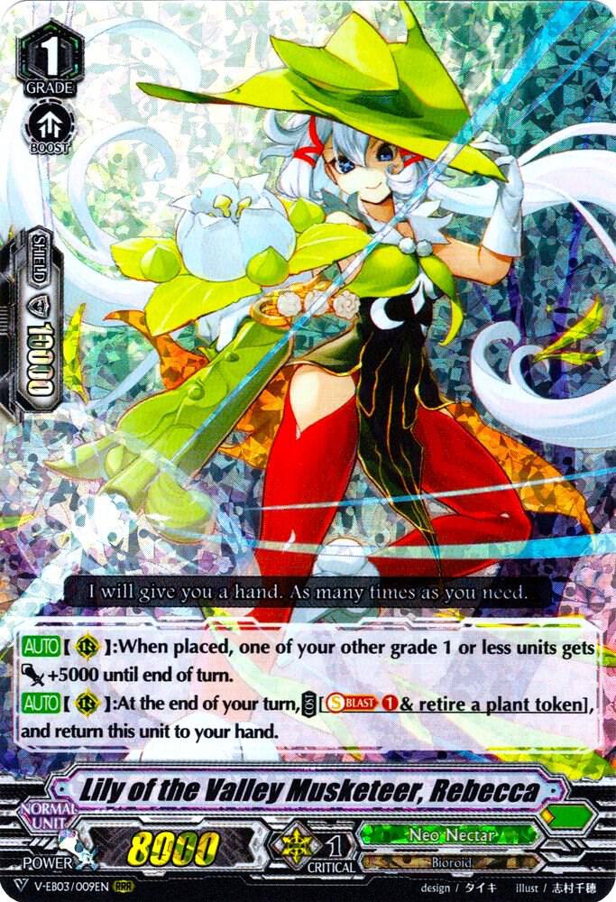 Lily of the Valley Musketeer, Rebecca, V-EB03: ULTRARARE MIRACLE COLLECTION V-EB03/009EN