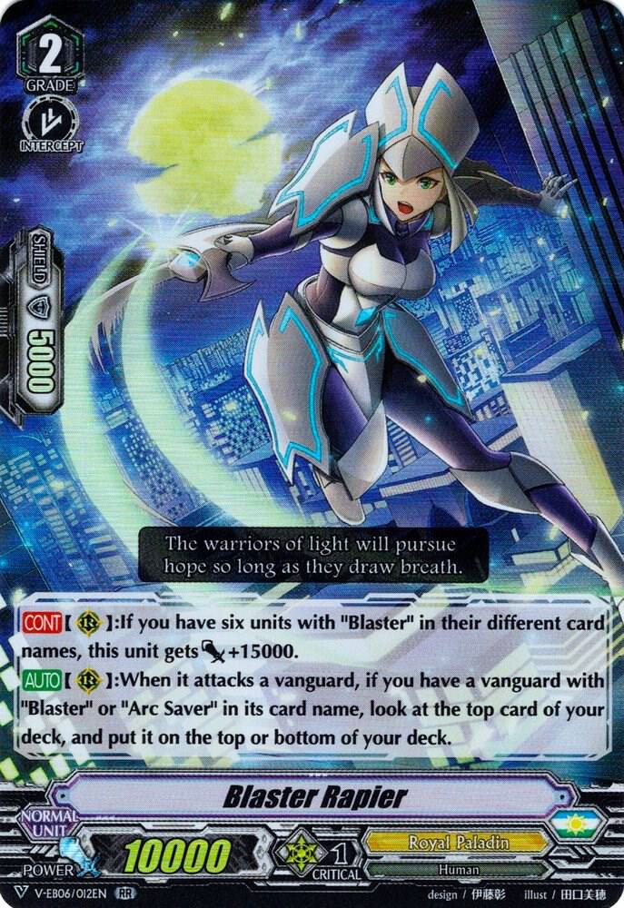 Blaster Rapier, V-EB06: Light of Salvation, Logic of Destruction V-EB06/012EN