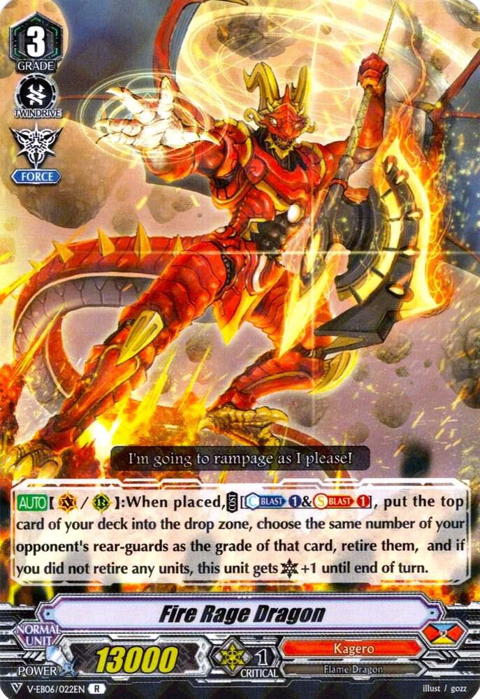 Fire Rage Dragon, V-EB06: Light of Salvation, Logic of Destruction V-EB06/022EN