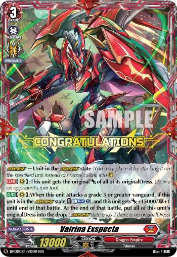 Vairina Exspecta, V Promo Cards BRO2021/VGD01EN
