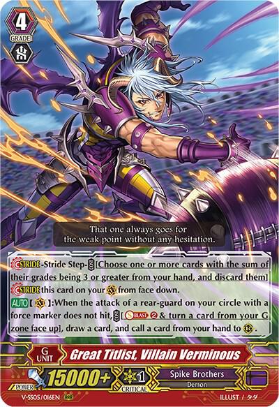 Great Titlist, Villain Verminous, V-SS05: Premium Collection 2020 V-SS05/016EN