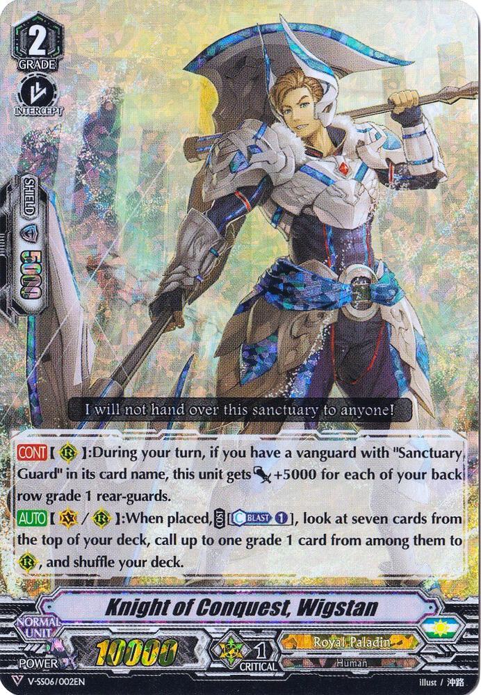 Knight of Conquest, Wigstan (RRR Foil), V-SS06: Valiant Sanctuary V-SS06/002EN