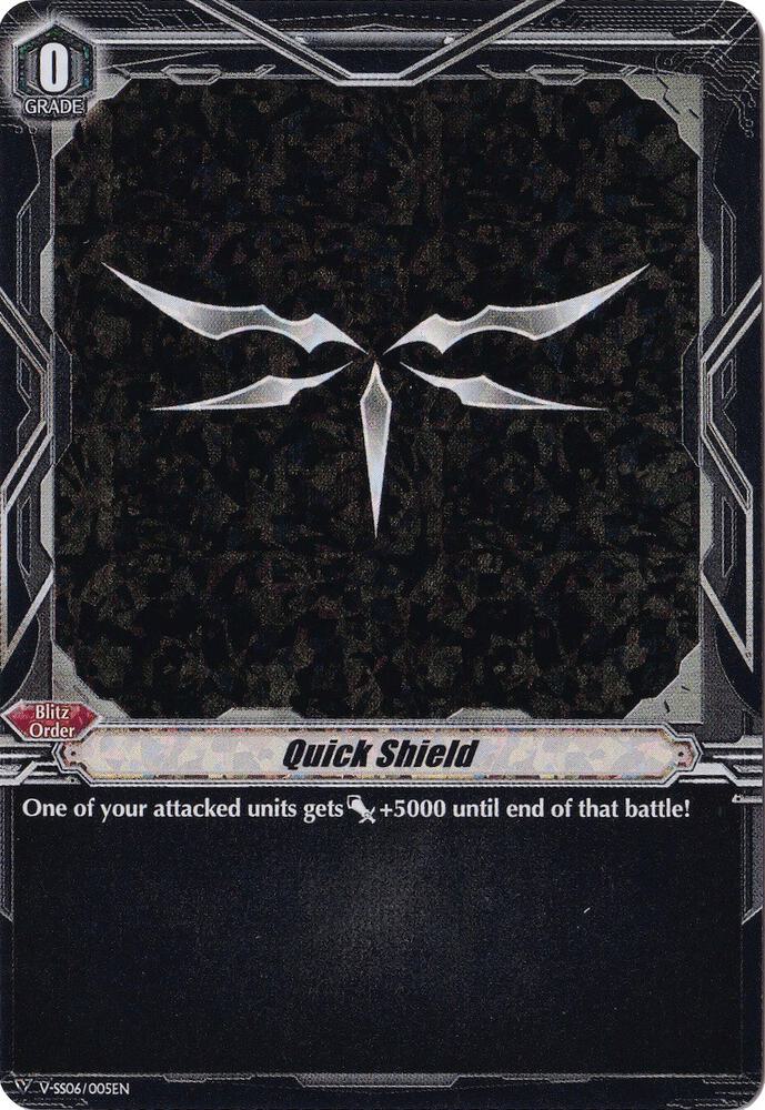 Quick Shield (RRR Foil), V-SS06: Valiant Sanctuary V-SS06/005EN