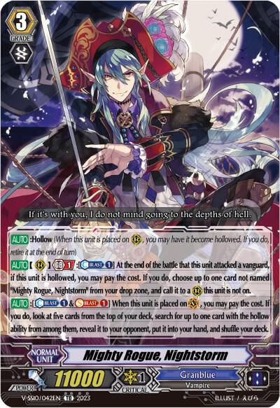Mighty Rogue, Nightstorm (Foil), V-SS10 Premium Battle Deckset 2023 V-SS10/042EN