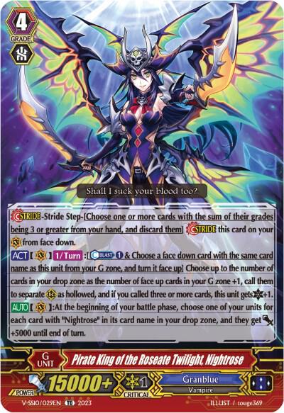 Pirate King of the Roseate Twilight, Nightrose (Foil), V-SS10 Premium Battle Deckset 2023 V-SS10/029EN