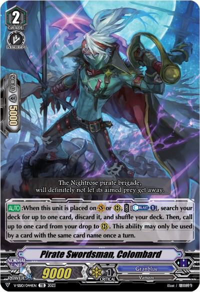 Pirate Swordsman, Colombard (Foil), V-SS10 Premium Battle Deckset 2023 V-SS10/044EN