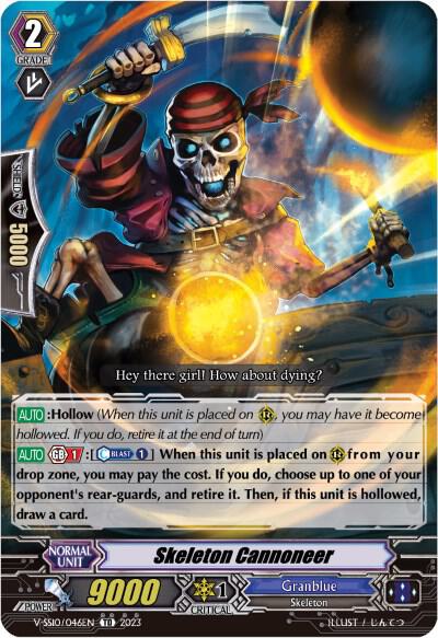Skeleton Cannoneer (Foil), V-SS10 Premium Battle Deckset 2023 V-SS10/046EN