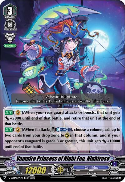 Vampire Princess of Night Fog, Nightrose (Foil), V-SS10 Premium Battle Deckset 2023 V-SS10/039EN