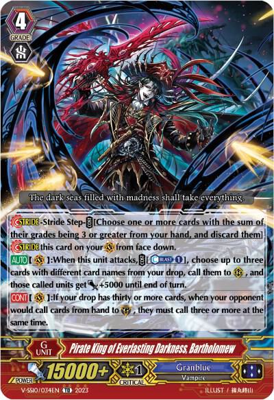 Pirate King of Everlasting Darkness, Bartholomew, V-SS10 Premium Battle Deckset 2023 V-SS10/034EN