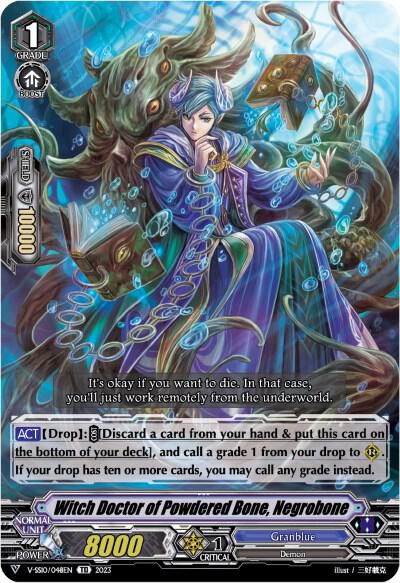 Witch Doctor of Powdered Bone, Negrobone, V-SS10 Premium Battle Deckset 2023 V-SS10/048EN