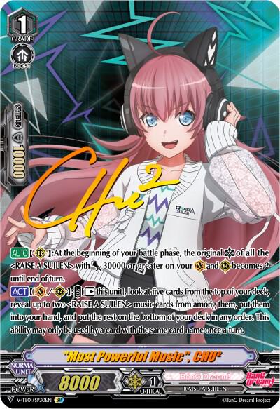 "Most Powerful Music", CHU² (SP), V-TB01: BanG Dream! FILM LIVE V-TB01/SP30EN